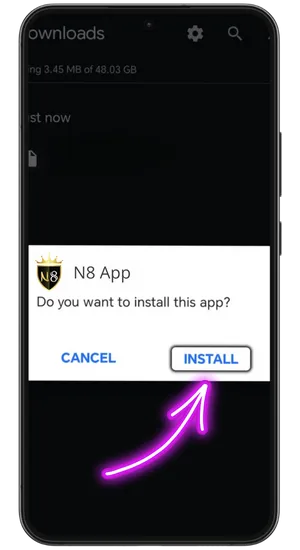 Install N8 for Android